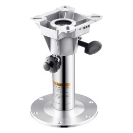 Boat Seat Pedestal, Adjustable Height from 12.76 to 18.7 Inches, Aluminum Alloy Boat Chair Base with Locking Design, Waterproof & Rust-resistant
