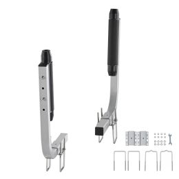 Marine Trailer Guide Set, 20.5' Flexibly Adjustable Poles, Pair of Steel Anti-Rust Guides, Durable Roller Support for Ski, Fishing